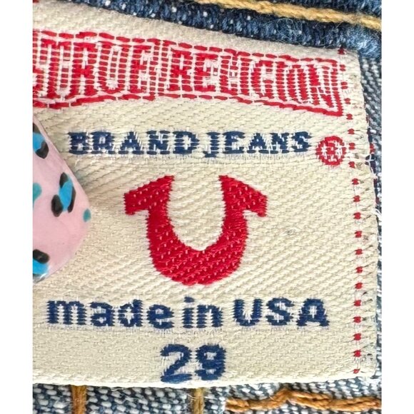 True Religion Womens Vintage Flared Mid Rise Denim Jean - Picture 4 of 12